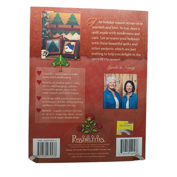 Home For The Holidays Quilt Pattern Book By Lynda Milligan & Nancy Smith - Picture 2 of 2